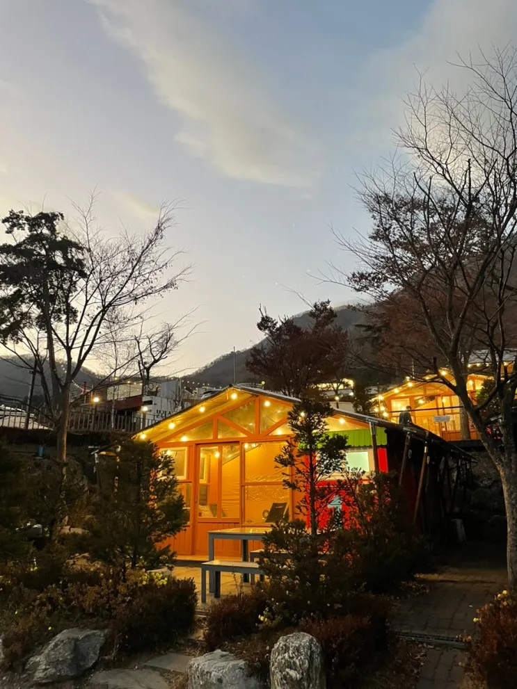 서울 근교 비오는날 가평 글램핑 여우가 달을 사랑할 때