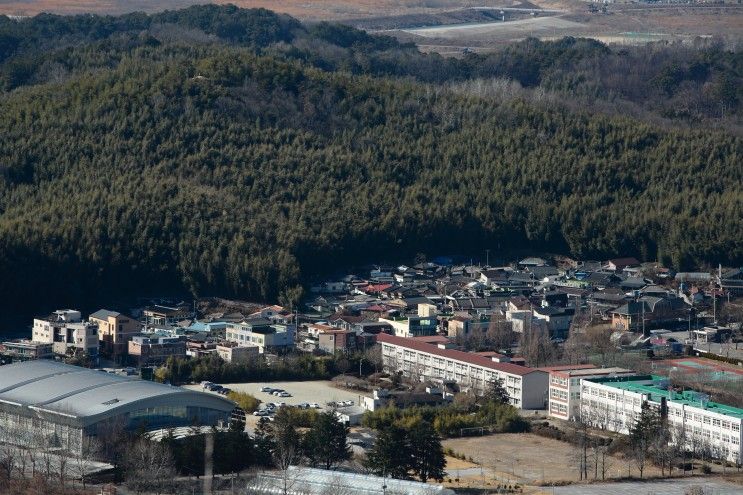 담양 프로방스 티라시아펜션    뒷산   남산