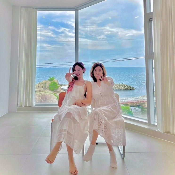 강원도여행 강릉 소돌해변에... 오션뷰 감성숙소 소돌23 풀빌라