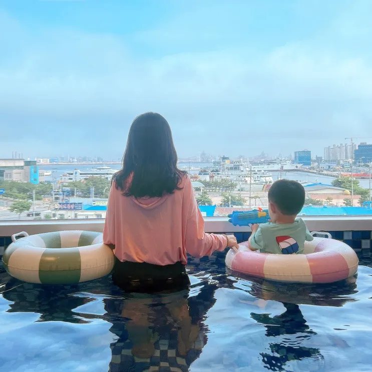 아이랑 포항 여행 숙소, 영일대핫플 풀빌라 영일 ♥