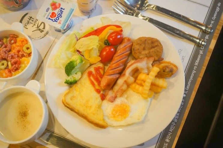 에버랜드숙박 용인모텔  SR디자인호텔 조식도 맛나요