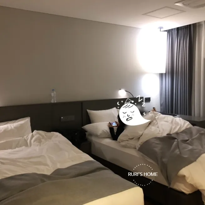 전라도 익산 숙소 "웨스턴라이프호텔" 디럭스 패밀리 트윈룸...