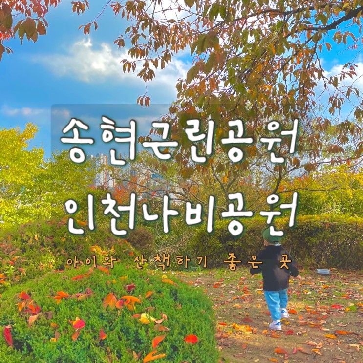 송현근린공원/인천나비공원_ 인천공원, 산책하기 좋은 곳, 아이와 함께 가기 좋은 곳, 인천 산책길, 공원 예쁜 곳_공원 다녀온 후기