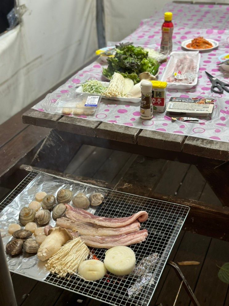 안산탄도항 노을캠핑장 카라반 캠핑 후기 ⛺️