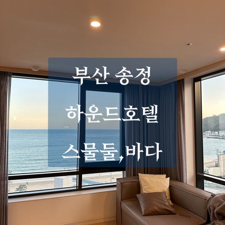 부산여행 송정해수욕장 하운드호텔  스물둘,바다 숙소 후기...