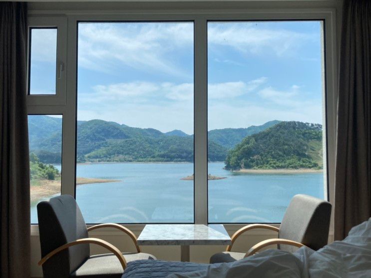 [임실 펜션] 숨펜션 / 엄청난 옥정호 뷰를 가진 가성비 좋은...