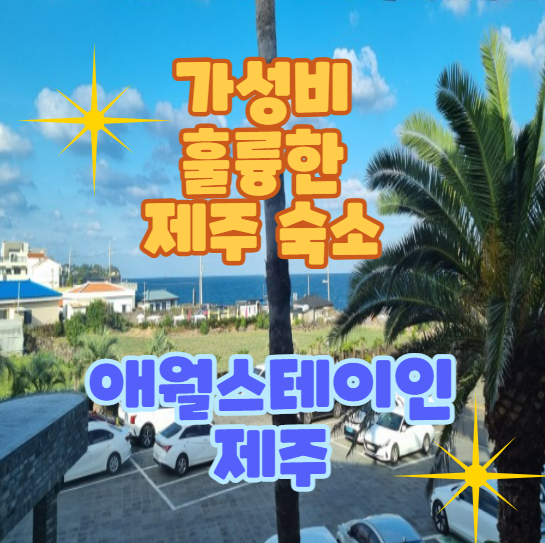 제주도 숙소 가성비 훌륭한 오션뷰 애월스테이 인 제주 (스테이동)