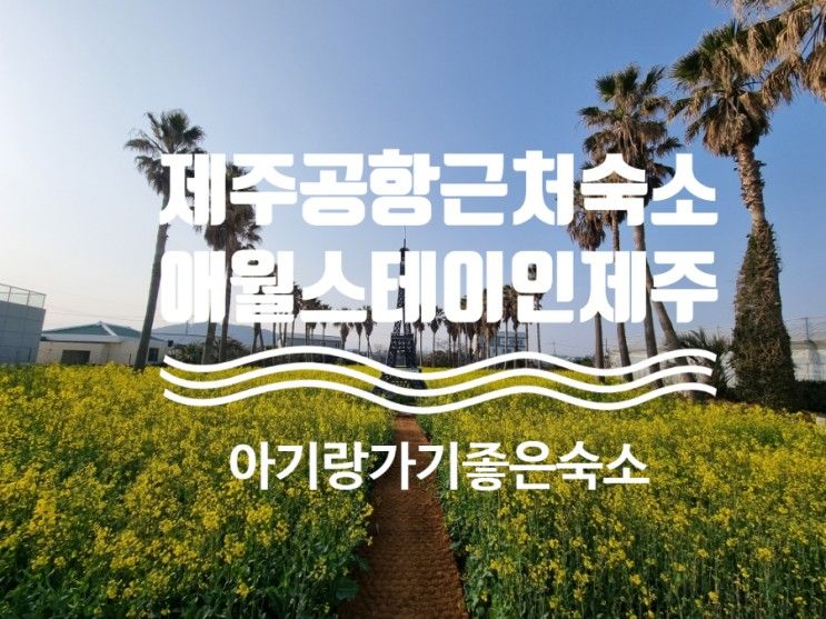 2살5살아기와 제주공항근처숙소 애월스테이인제주