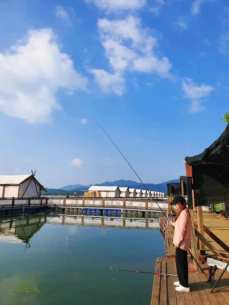 경기도 포천 펜션 해와달펜션 - 숯불 바베큐와 낚시를 동시에!