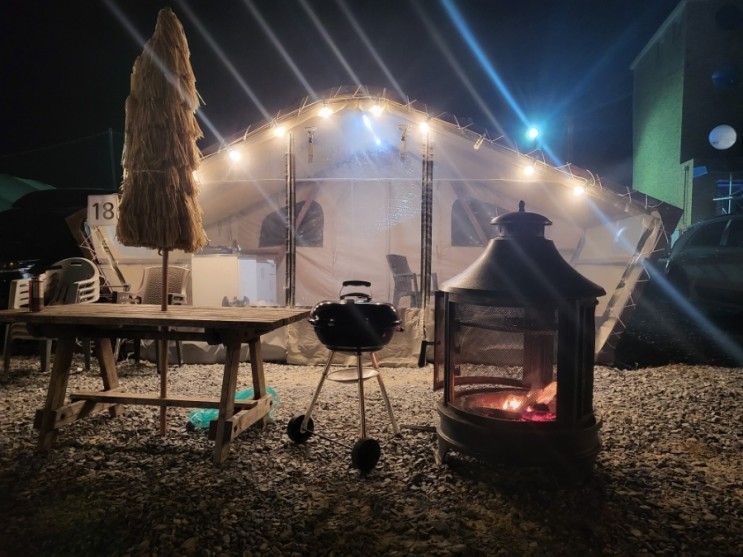 바다 오션뷰 글램핑 / 태안 센티마르 펜션 글램핑⛺️