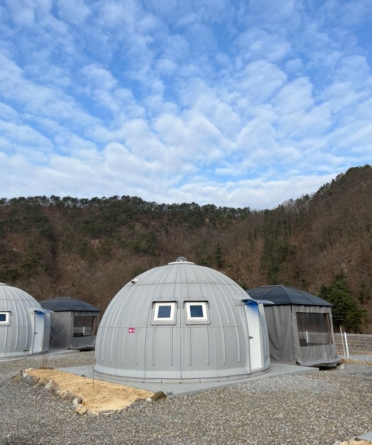 서울근교 캠핑, 포천 가평 글램핑 돔아일랜드304 (개별화장실...