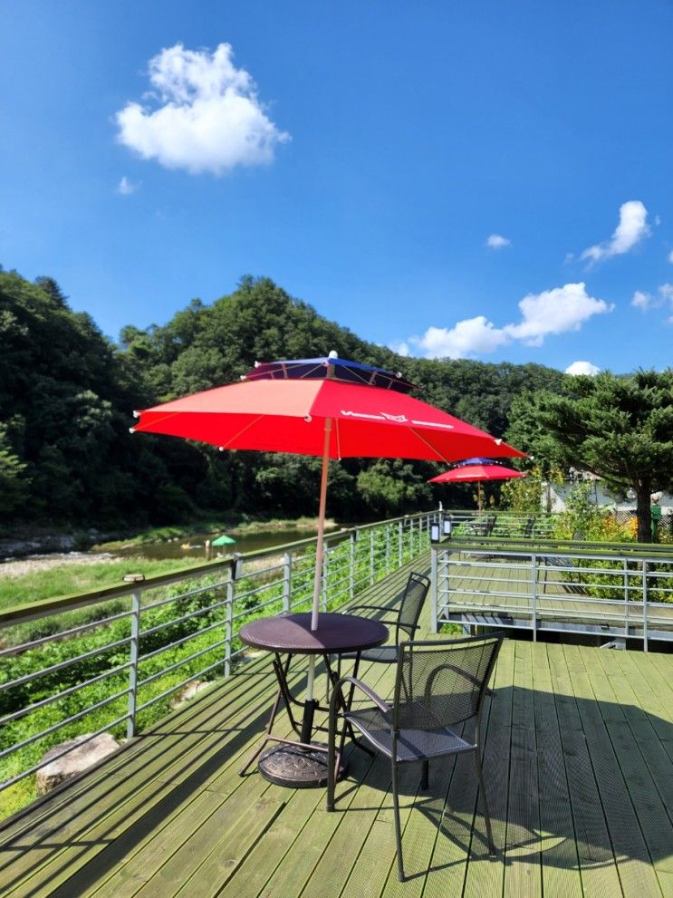 설렁설렁 계곡 힐링 여름 휴가, 가평 초록정원 펜션(34w)