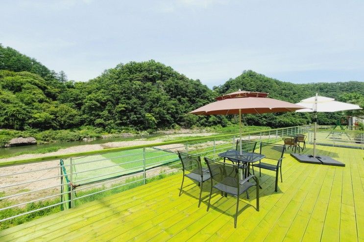 놀러가기 좋은 가평계곡펜션 초록정원 계곡독채펜션