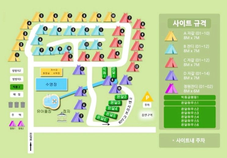 [경주/불국사] 경주 용천수 캠핑장 방문 후기(C사이트,C8장소)