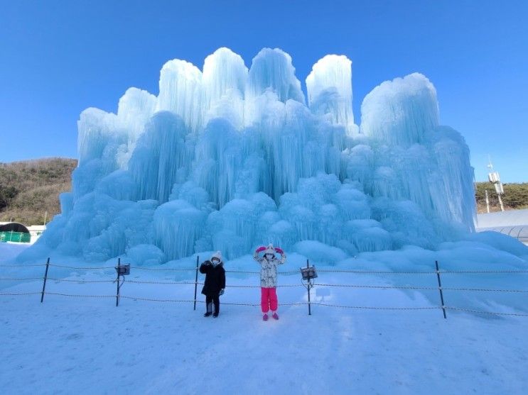 청양 알프스마을 눈썰매장 얼음분수축제 칠갑산 눈꽃축제 충남 아이와 가볼만한곳
