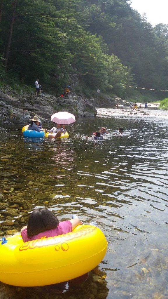 [양양펜션] 법수치 계곡 펜션 "여울목"이죠.