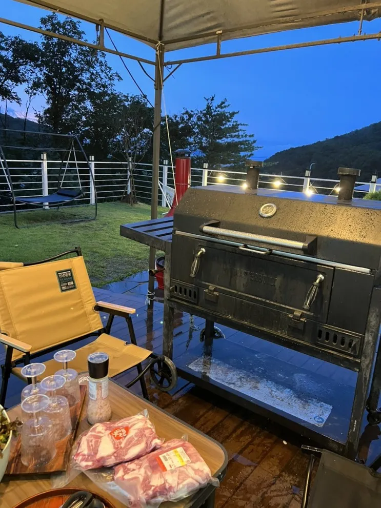 강화도 코너스톤 스파 앤 풀빌라펜션, 아기랑 여행 바베큐가 예술