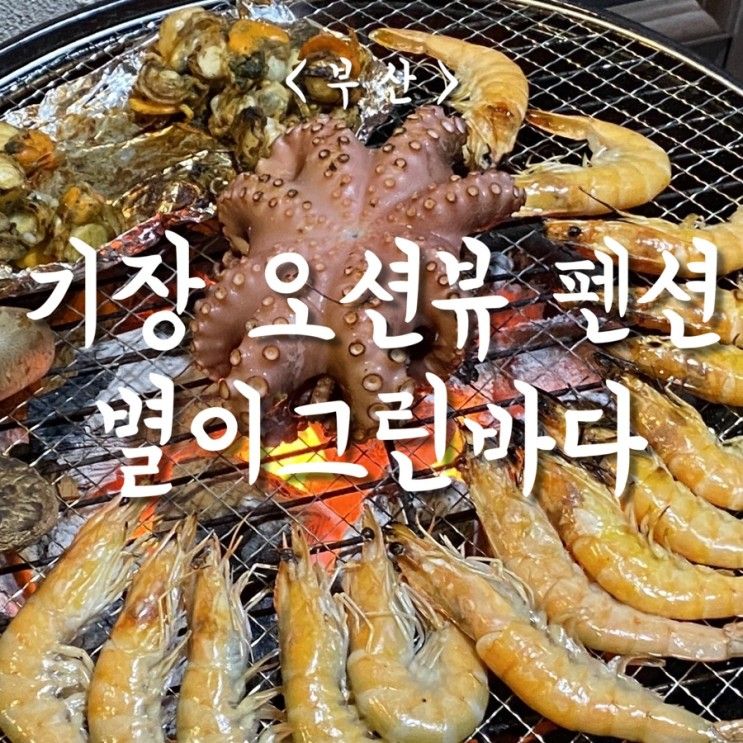 여행) 부산 : 기장 오션뷰 펜션 별이그린바다 찐후기 꼼장어촌...