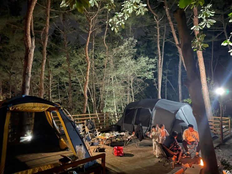 [태안] 시월의 캠핑 / 태안 올레유 산속 캠핑장