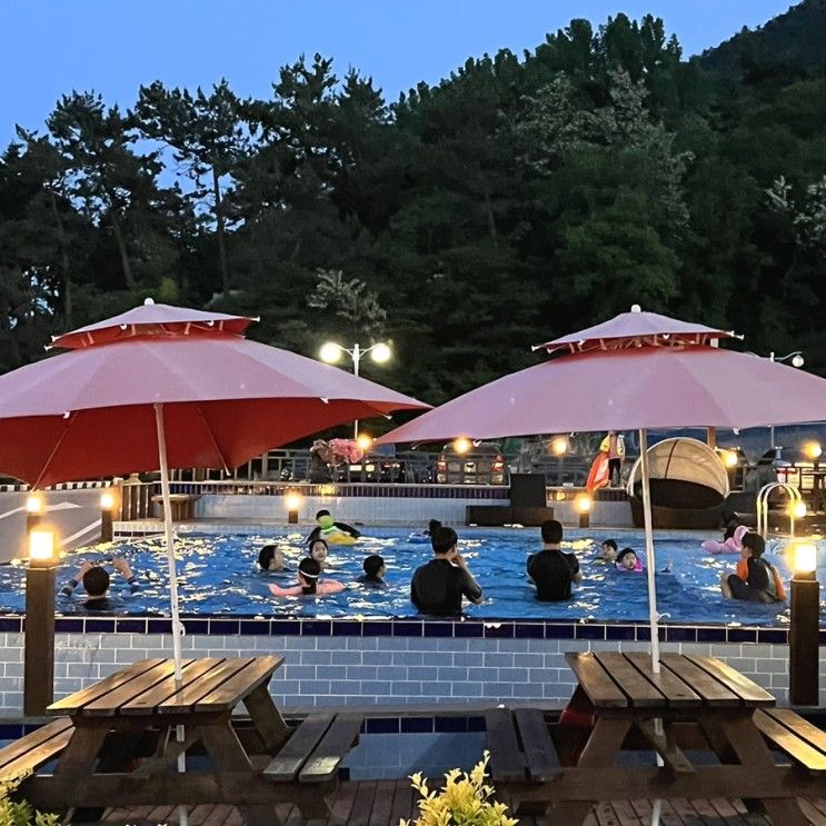 여수 펜션 : 여수 아리아리조트 수영장, 바베큐...