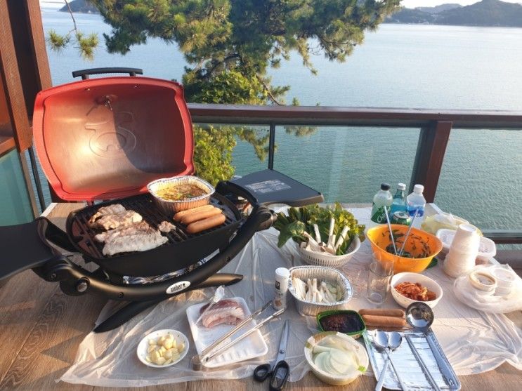 여수 노을과 바다 풀빌라 바다 오지는 뷰