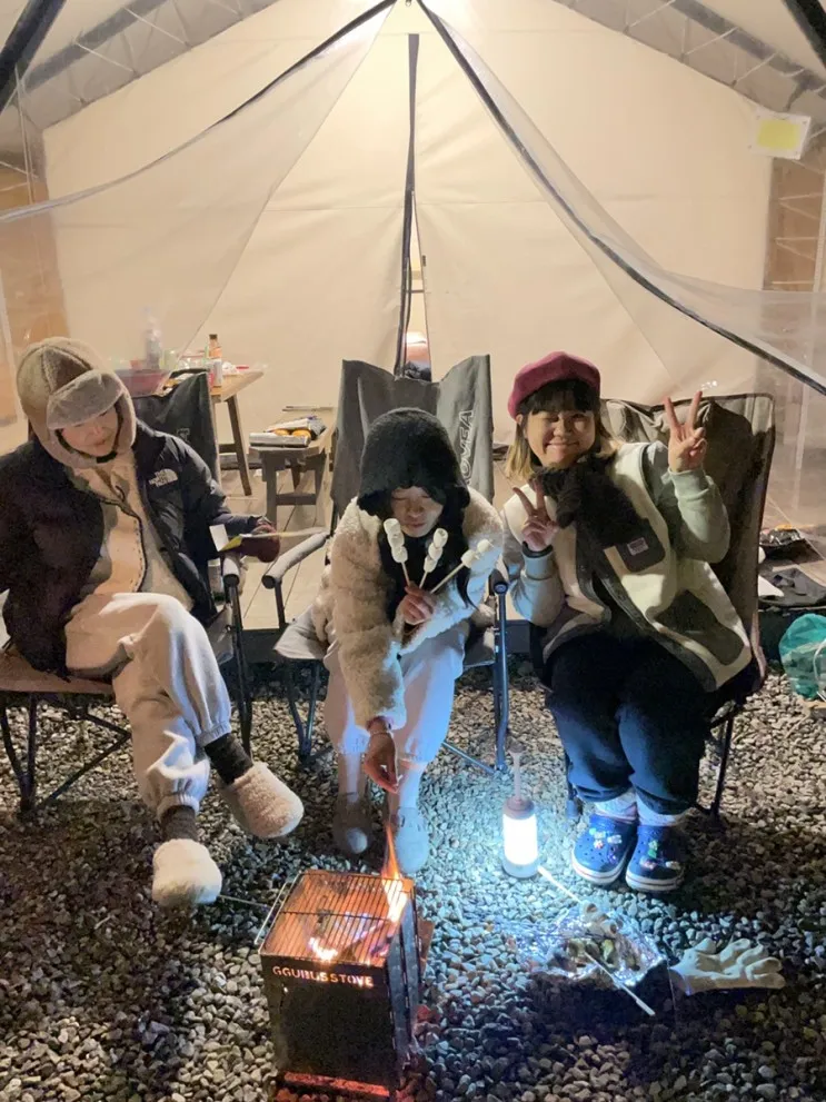 [부여 글램핑판, 판앤팜 치유정원] 한겨울 글램핑