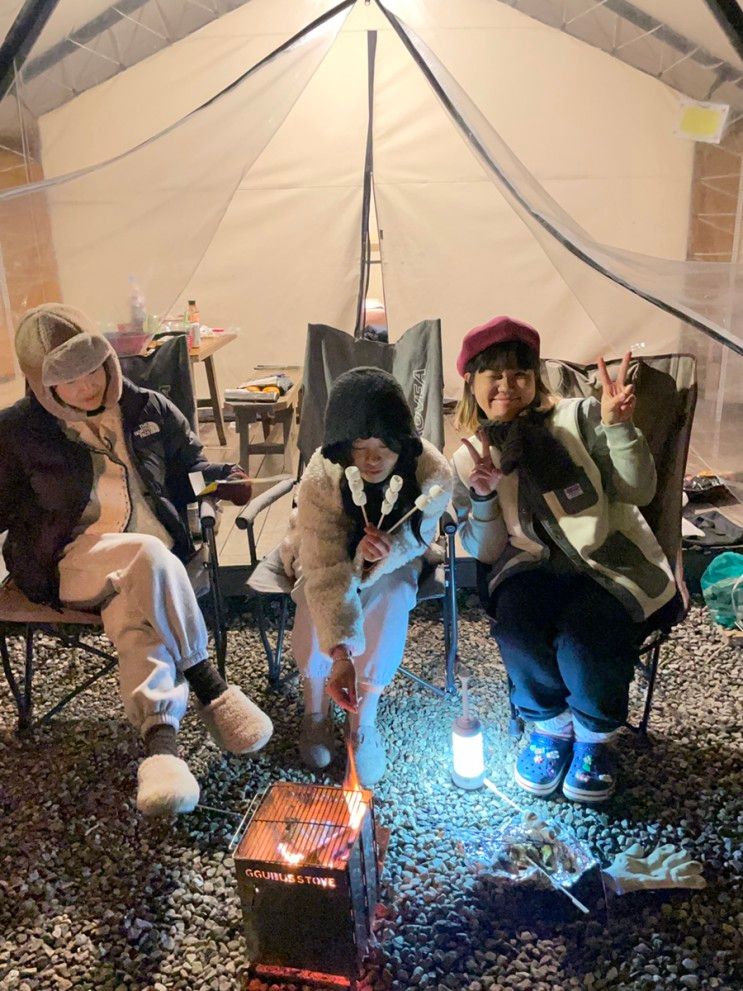 [부여 글램핑판, 판앤팜 치유정원] 한겨울 글램핑