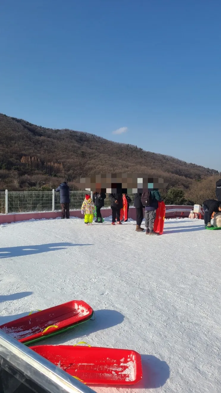 겨울엔 가족끼리 용인 눈썰매장가기~ 양지파인리조트♡