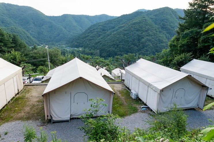 가평 글램핑 명지산 카라반 글램핑 가평 명지계곡도 즐겨요