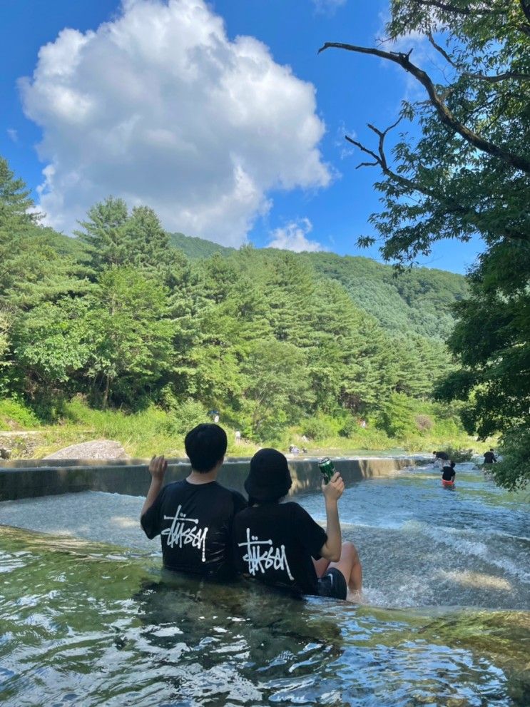 [경기 가평] 가평 명지산 카라반 글램핑 & 계곡물놀이스팟