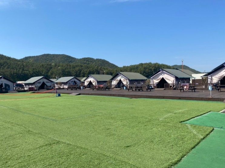 경남 고성 글램핑 블루웨일 글램핑 아이와 가볼만한 곳