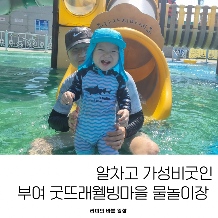 논산근교 아이랑 가기 좋은 야외수영장 [부여 굿뜨래웰빙마을...