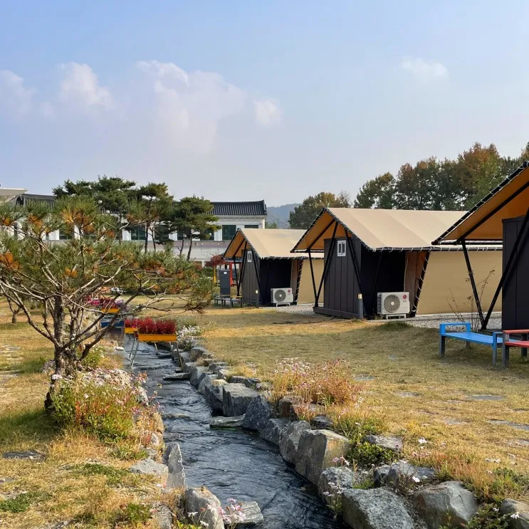 대전근교 글램핑 부여 굿뜨래웰빙마을 너무조하 충청도 글램핑...