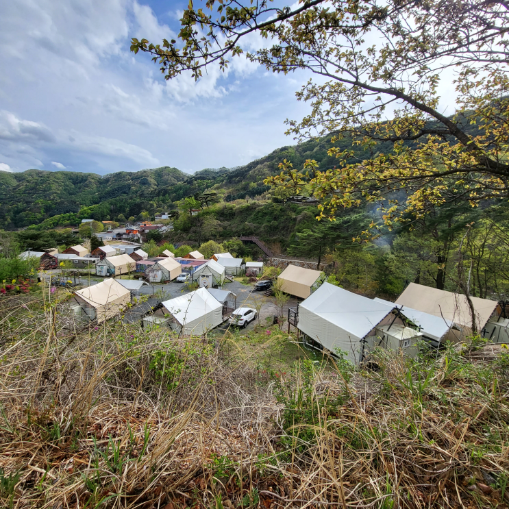 2023년 4월 15일~16일 글램핑 기록 "지리산리조트 글램핑캠핑장...