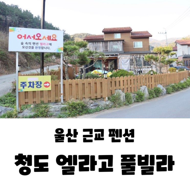 울산 근교 펜션 청도 엘라고 A동 독채 풀빌라 가족여행 대만족