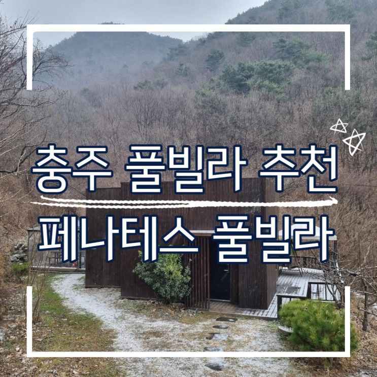 충주 풀빌라) 페나테스 풀빌라 : 수영장이 있는 독채 풀빌라 추천