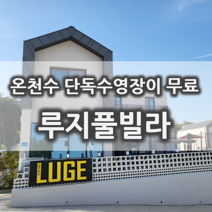 경북 경주 수영장펜션 신축 독채 풀빌라 루지풀빌라  솔직후기