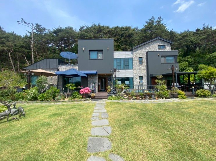 경북 경주 오슬로펜션, 깔끔하고 세련된 모던 풀빌라