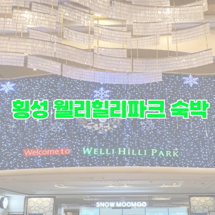 강원도 횡성 웰리힐리파크 숙박 후기