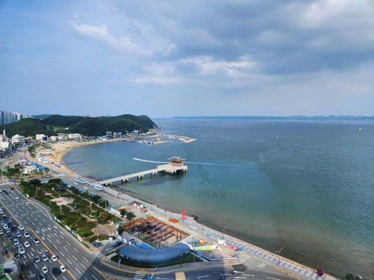 포항 여행, 디럭스 트윈룸, 영일대 해변이 한눈에 , "라한호텔"