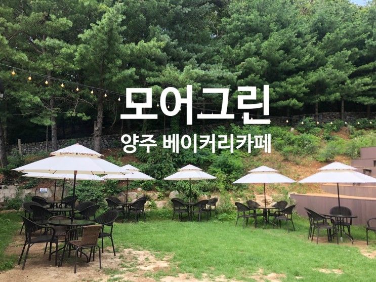 장흥유원지 맛집으로 카캉스 가볼까 양주 베이커리카페 모어그린