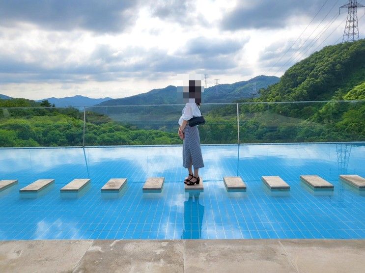 [공주/유구 카페] 숲속의 수영장 카페 숲너울 / 수국축제 근처 카페 / 광덕산