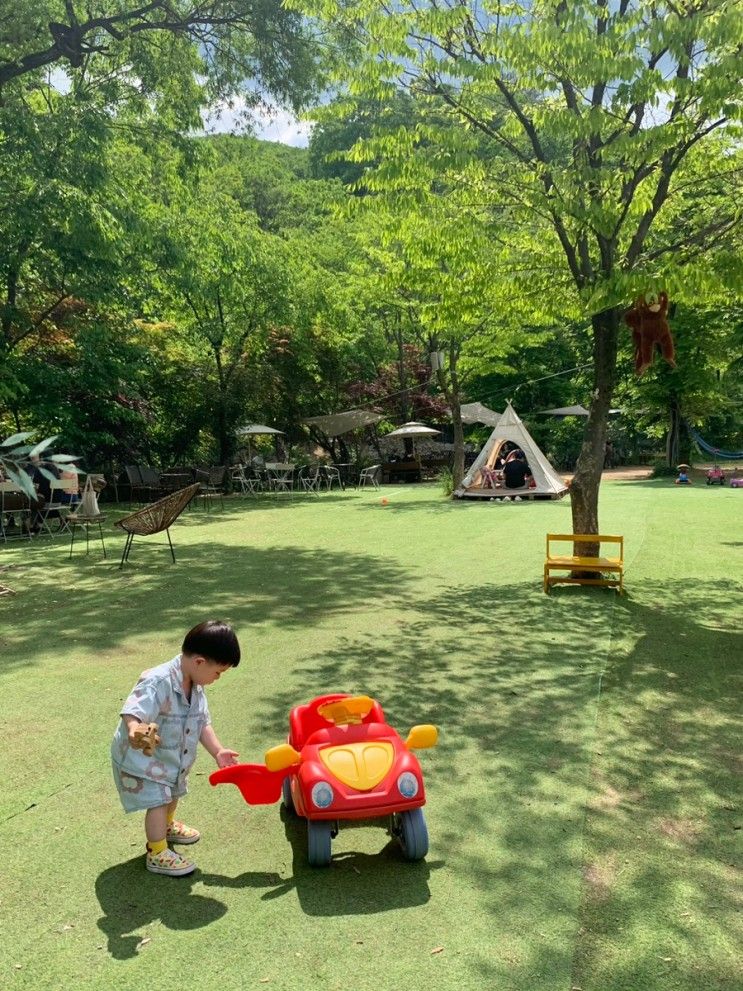 [남한산성 카페 몽쥬이에] 경기도 광주 아기랑 가기좋은 계곡카페