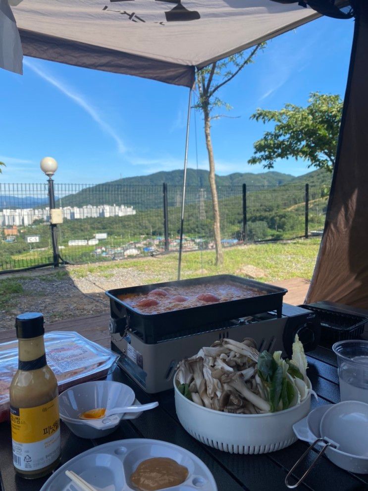 [서울근교 캠핑장] 양주 하늘캠핑장_조용한 뷰 맛집