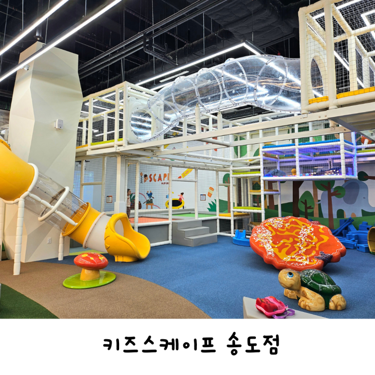 퍼포먼스 미술 체험과 실내 놀이터가 있는 키즈스케이프