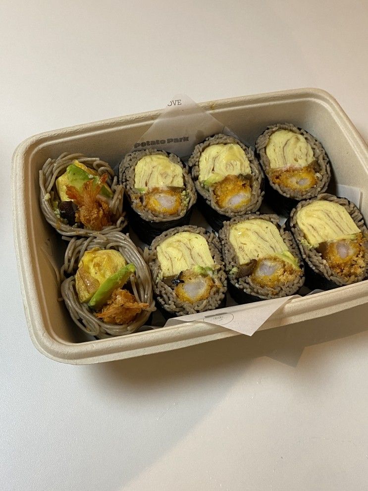 강릉맛집:메밀김밥맛집 감자유원지(포장가능)