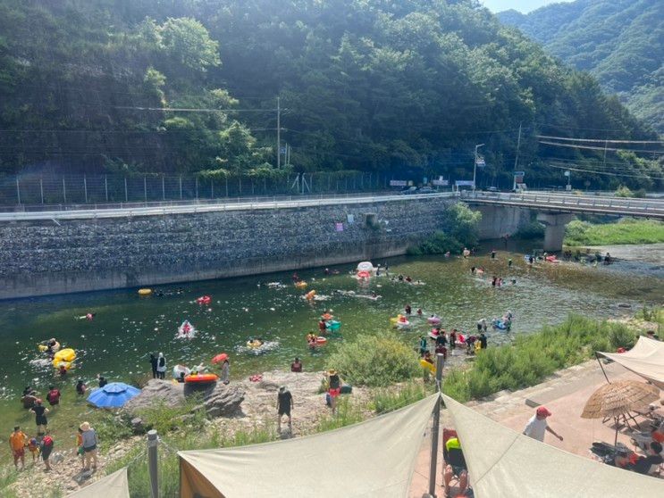 경기도 가평 깊은 계곡 추천 취사가능 항아리바위 계곡...