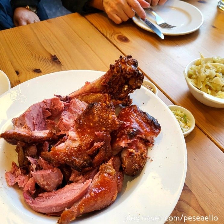 분당 수내 블루메쯔 BLUMETZ 독일 족발 슈바인 학센 맛집 후기