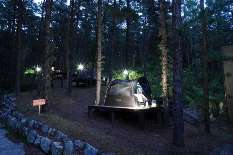 딱 두 달만 즐길 수 있는 야간 캠핑, 운주산승마자연휴양림