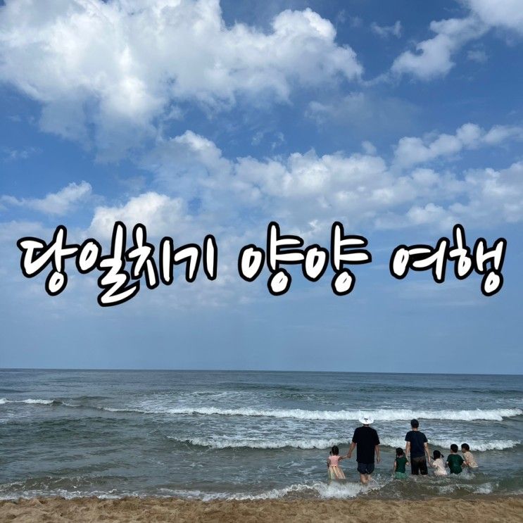 하조대해수욕장, 송이조각공원, 사랑대게, 불꽃놀이 아이랑함께...